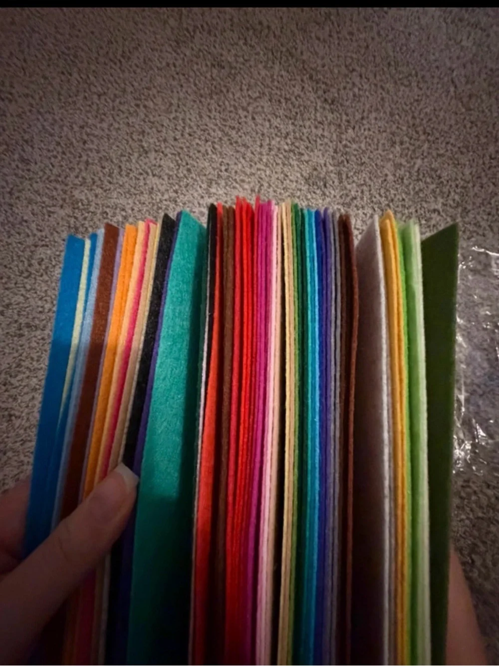 Assorted Multicolor Craft Felt Sheets - Home Party SuppliesLot of 70